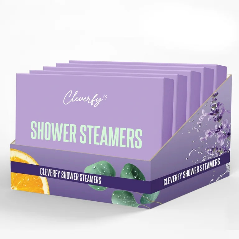 Cleverfy Shower Steamers Aromatherapy - Box of 6 Premium Self Care Shower Bombs with Essential Oi... | Walmart (US)