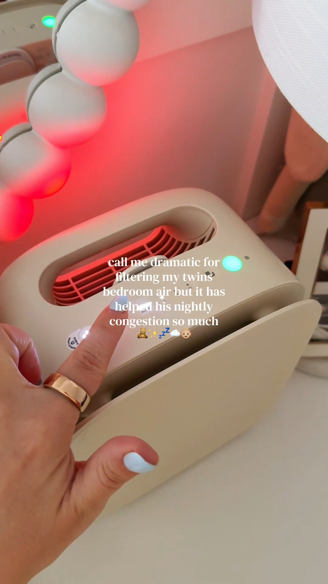 This helps keep the air they breathe healthy and safe! A must have!!

bedside air purifier, air purifier for allergies, quiet air purifier bedroom, nightstand air cleaner, clean air home essentials, minimal home gadgets, sleep better air purifier, small air purifier aesthetic, mom home must haves, healthy home products

#LTKHome #LTKBaby #LTKKids