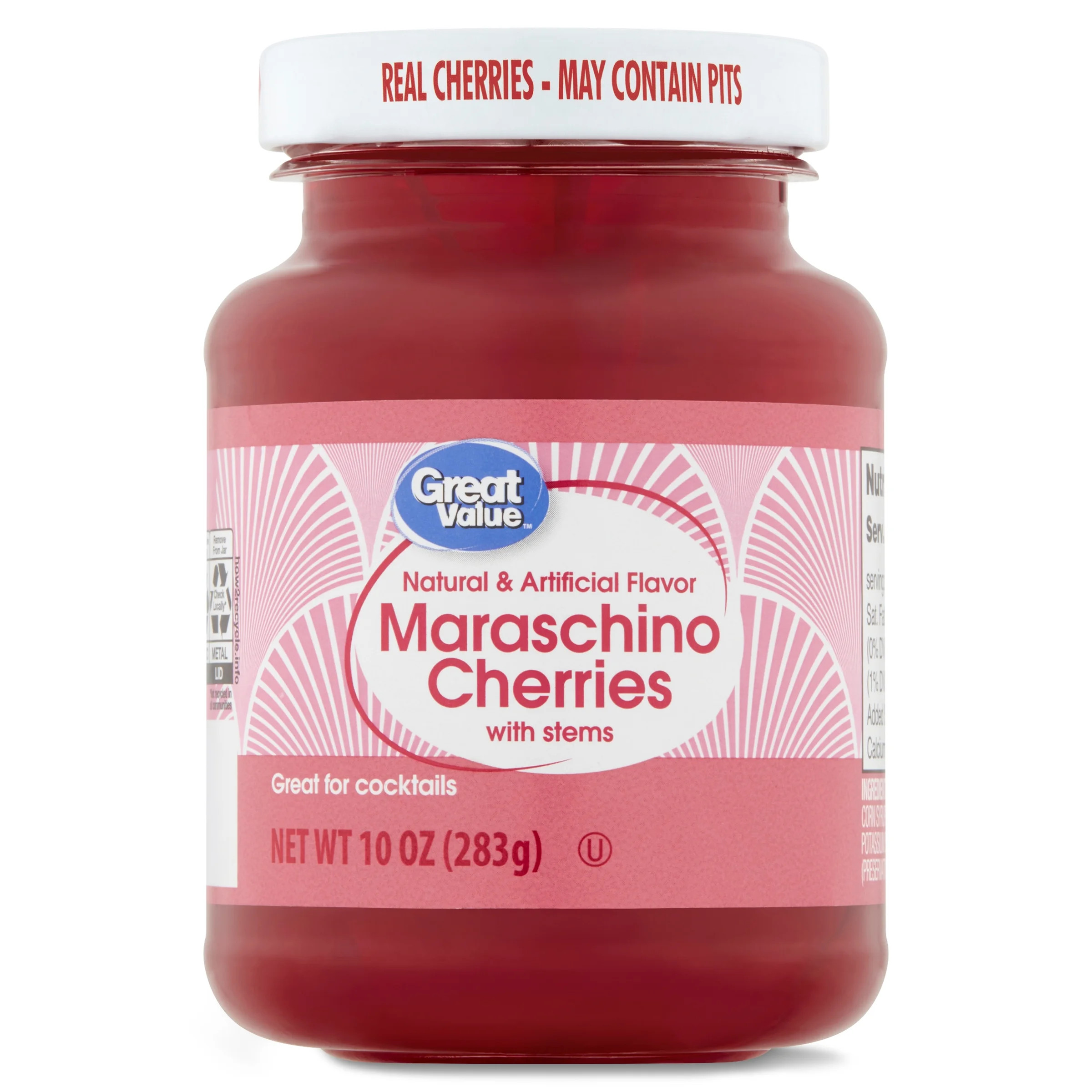 Great Value Maraschino Cherries with Stems, 10 oz | Walmart (US)