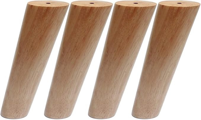 Sweet Molodi Round Solid Wood Furniture Legs Sofa Replacement Legs Perfect for Mid-Century Modern... | Amazon (CA)
