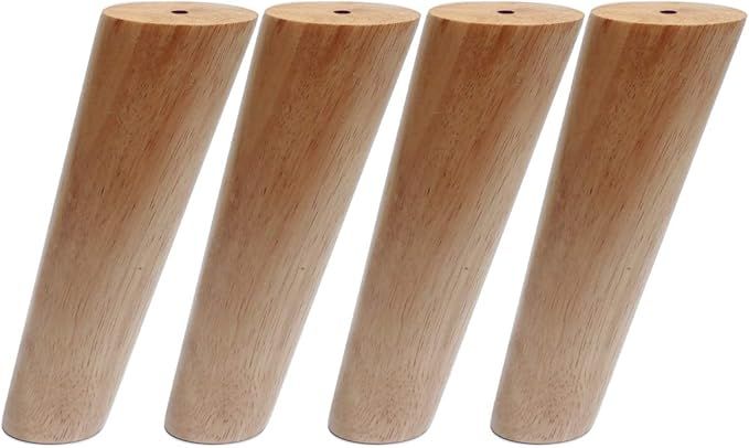 Sweet Molodi Round Solid Wood Furniture Legs Sofa Replacement Legs Perfect for Mid-Century Modern... | Amazon (CA)