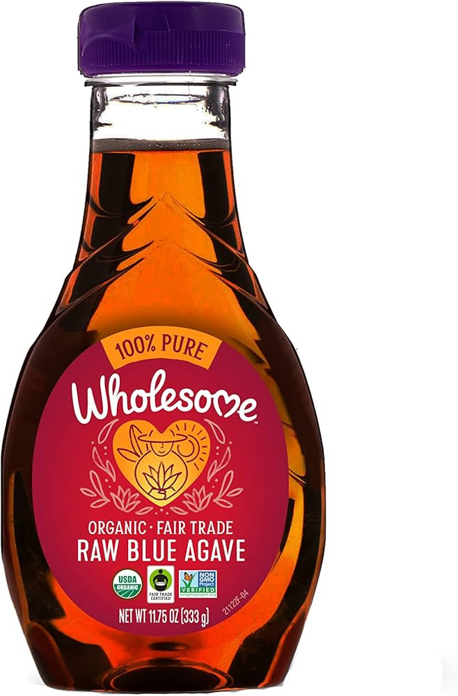 Wholesome Sweeteners 11.75-Ounce Organic Raw Blue Agave Nectar, Fair Trade, 100% Pure, Non GMO, G... | Amazon (US)