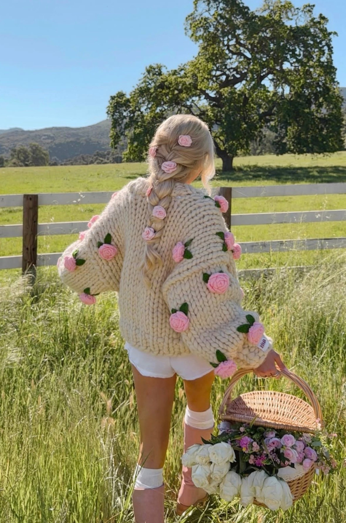 flowers in her hair 🌸🧚🌞🌷🧺

#spring #springoutfit #girly crochet cardigan, knit cardigan, spring style 

#LTKTravel #LTKootd #LTKgrwm