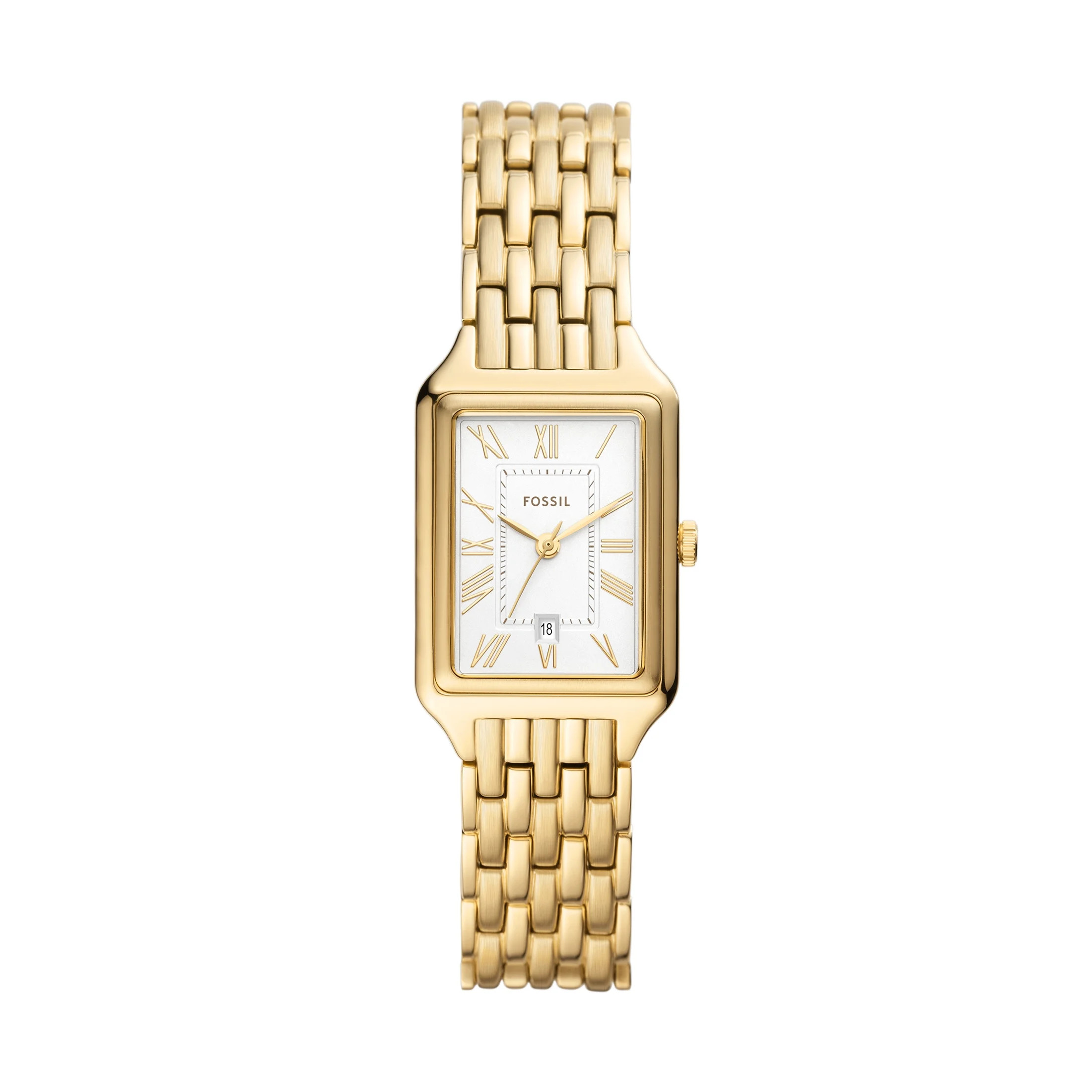 Fossil Women's Raquel Three-Hand Date, Gold-Tone Stainless Steel Watch | Walmart (US)