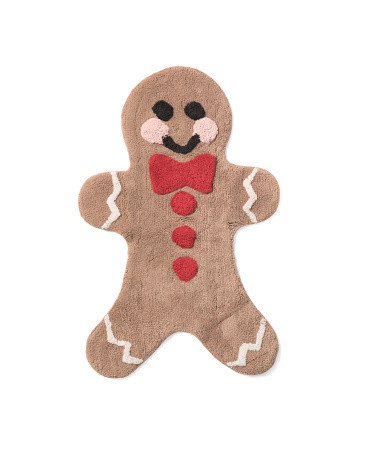 Ginger Bread Man Shaped Bath Rug | TJ Maxx