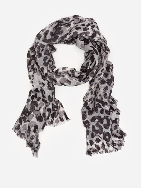 Reed Scarf in Watercolor Cheetah | J.McLaughlin