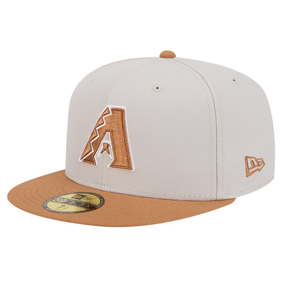 Arizona Diamondbacks New Era Two-Tone Color Pack 59FIFTY Fitted Hat - Khaki/Brown | Lids