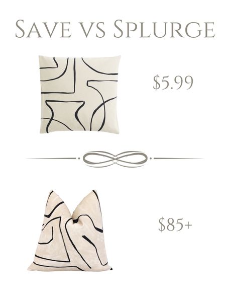 That is not a typo. This pillow cover is $5.99!  




Designer dupe, look for less, save splurge, Kelly wearstler modern pillow throw pillow, Etsy, H&M, 

#LTKhome #LTKfindsunder50 #LTKfindsunder100