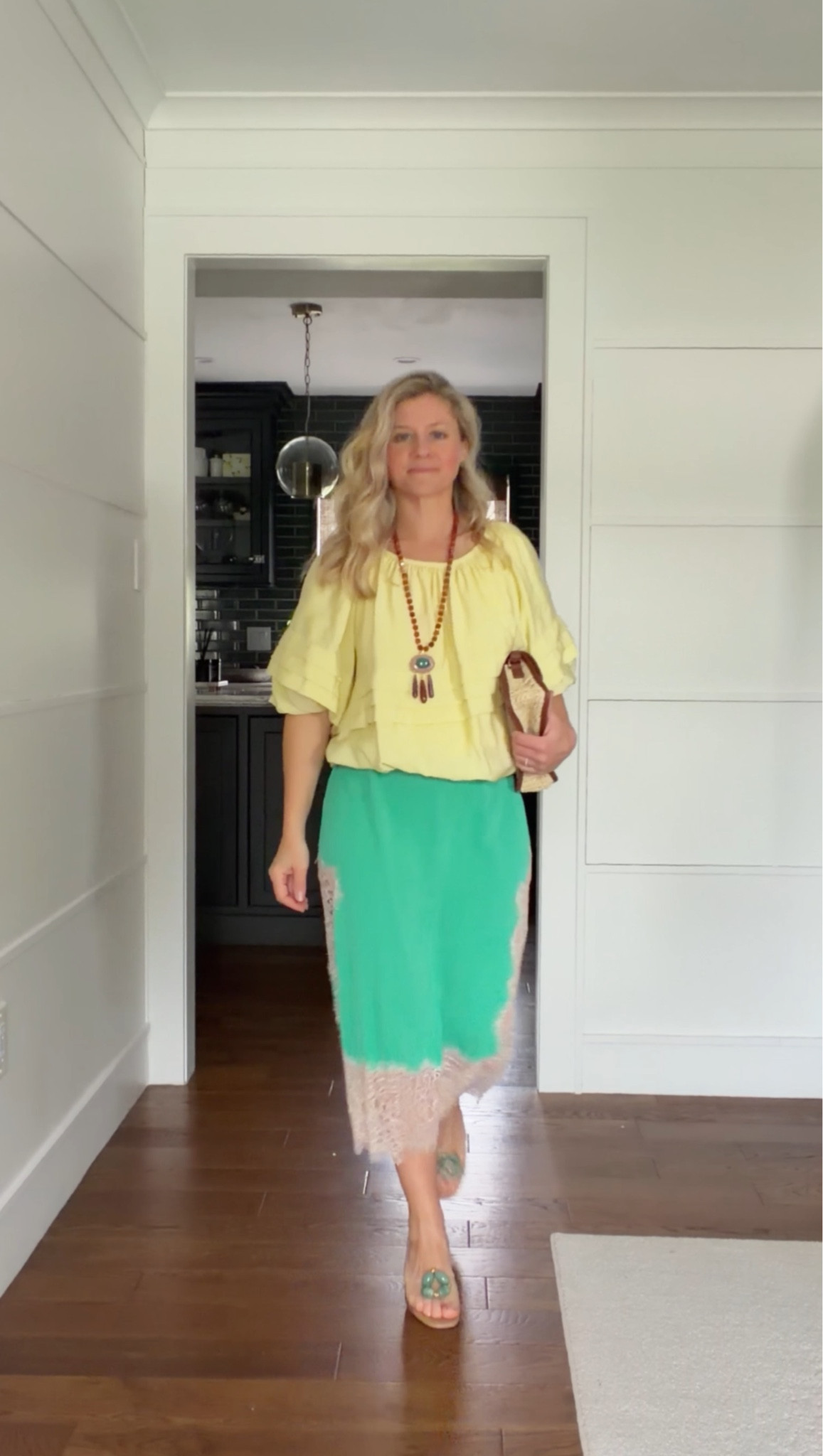 Color, texture, and movement all in one look ✨

This breezy top paired with the lace detail skirt is such an easy way to feel put together without overthinking it. The mix of soft volume on top and a more fitted skirt creates that effortless balance I always go for.

I kept the same accessories to tie it all together, statement necklace, raffia clutch, and heels, so everything mixes seamlessly with the rest of my vacation wardrobe.

This is exactly how I build outfits when I pack. Fewer pieces, more options, and everything works together

#LTKSeasonal #LTKootd #LTKPetite