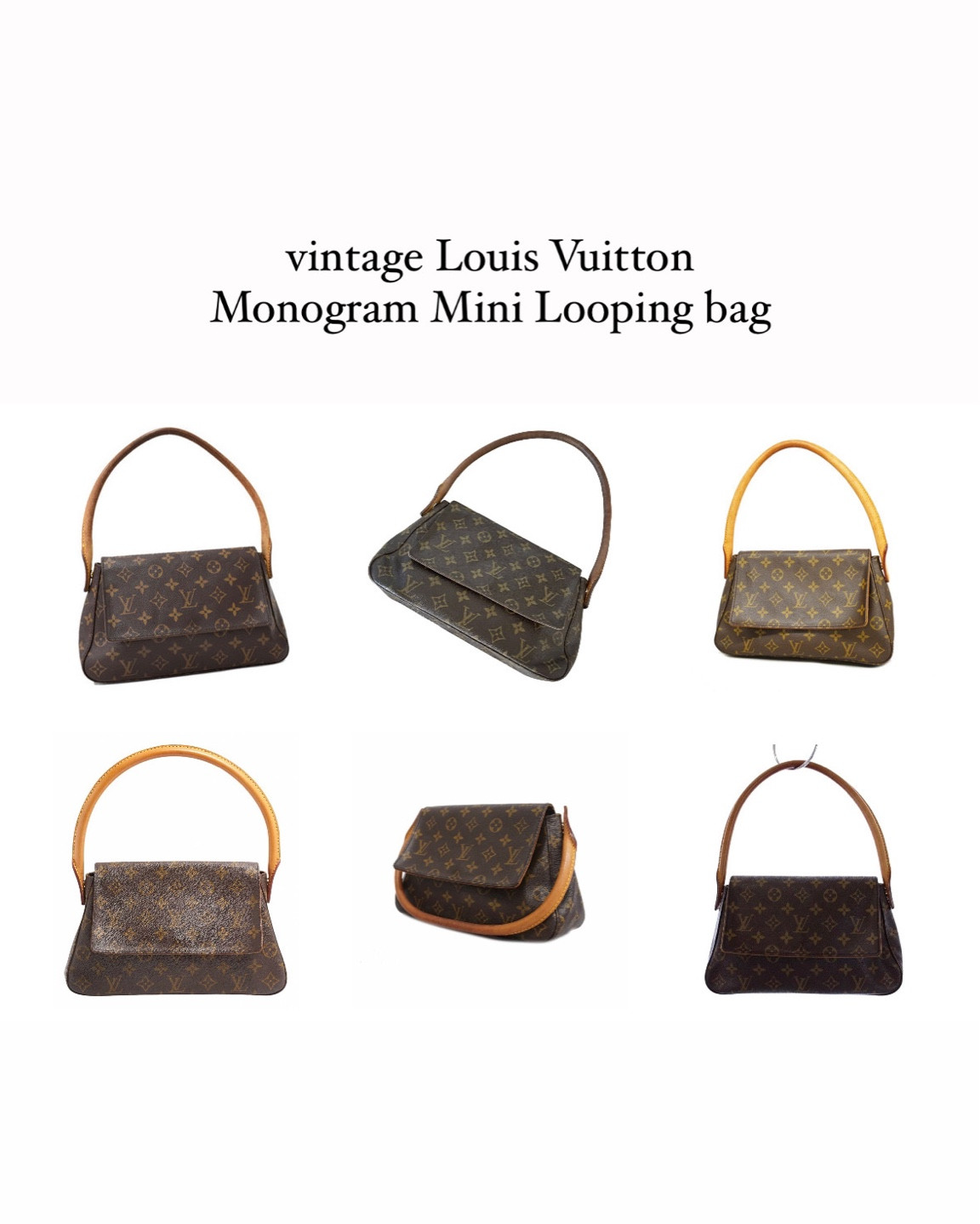 Louis Vuitton Auth Louis Vuitton Monogram Mini Looping M51147