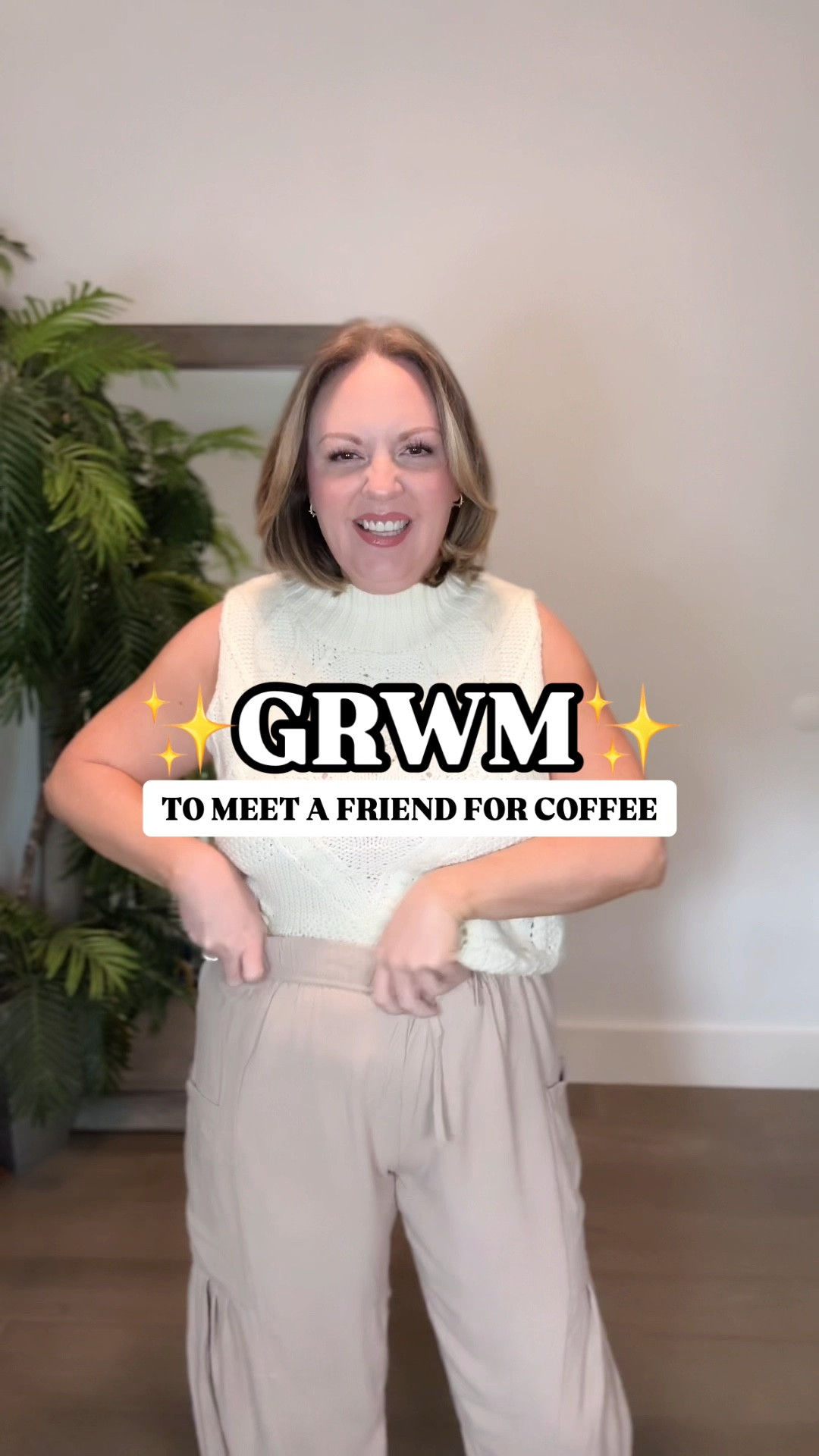 GRWM to meet a friend for coffee and by “coffee” I mean Diet Dr Pepper and pastry  Medium in all pieces. 

#LTKStyleTip #LTKMidsize #LTKFindsUnder50