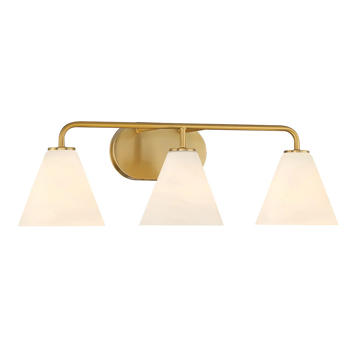 Blair 3-Light Bathroom Vanity Light in Warm Brass | Wayfair North America