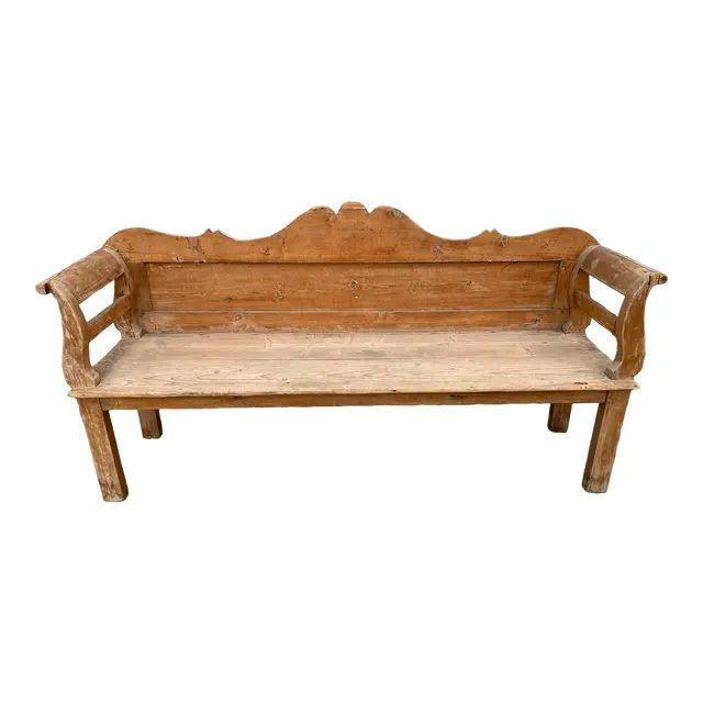 Swedish Pine Bench | Chairish