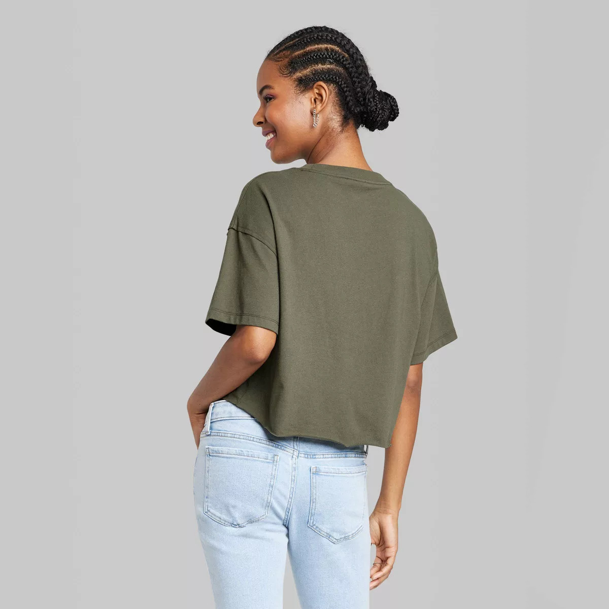 Women's Short Sleeve Relaxed Fit Cropped T-Shirt - Wild Fable™ | Target