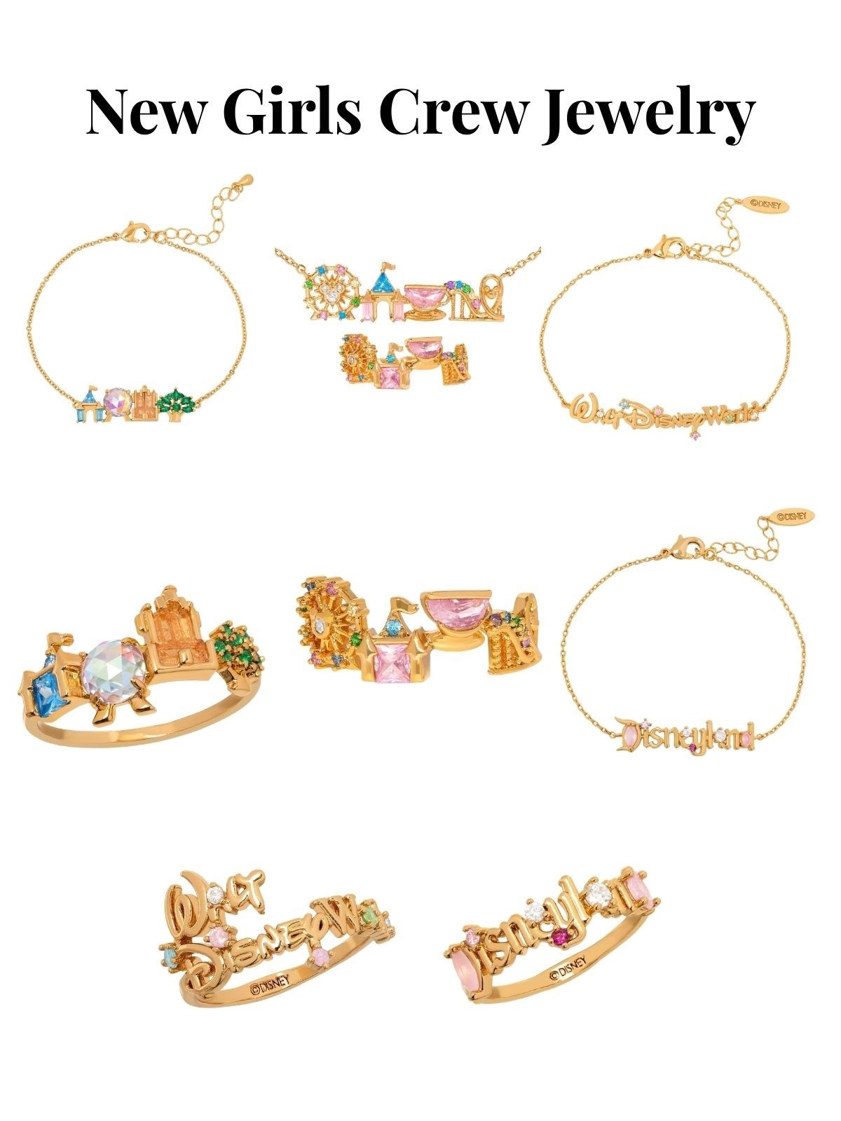 New Disneyland and Walt Disney World jewelry by Girls Crew from Disney Store! 🩷

#LTKSeasonal #LTKootd #LTKTravel