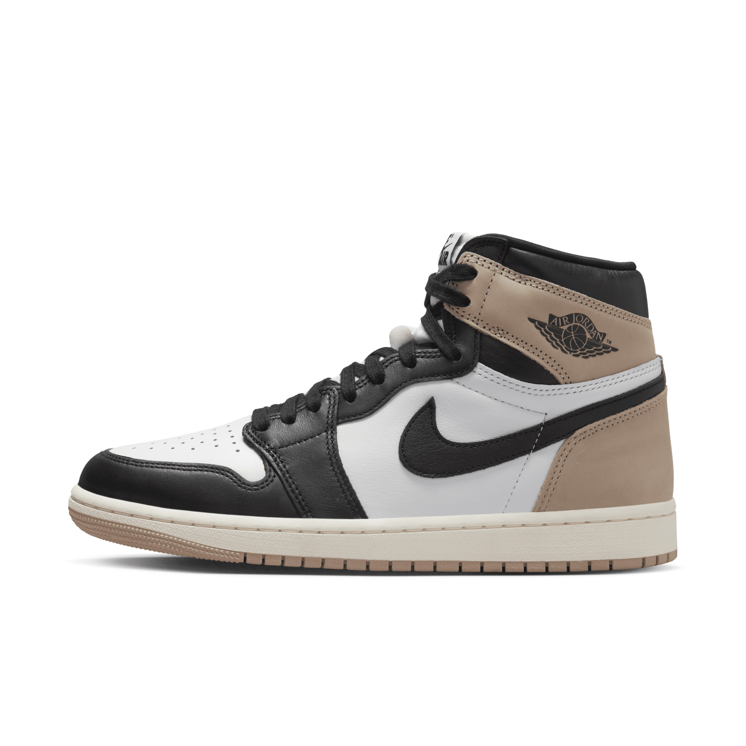 Women's Air Jordan 1 Retro High OG "Latte" Shoes in Black, Size: 10 | FD2596-021 | Nike (US)