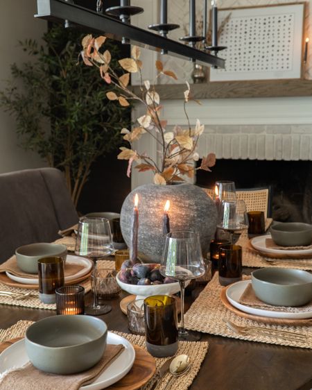 Friendsgiving and Thanksgiving table setting inspo with fall home decor.

#LTKhome #LTKSeasonal #LTKHoliday