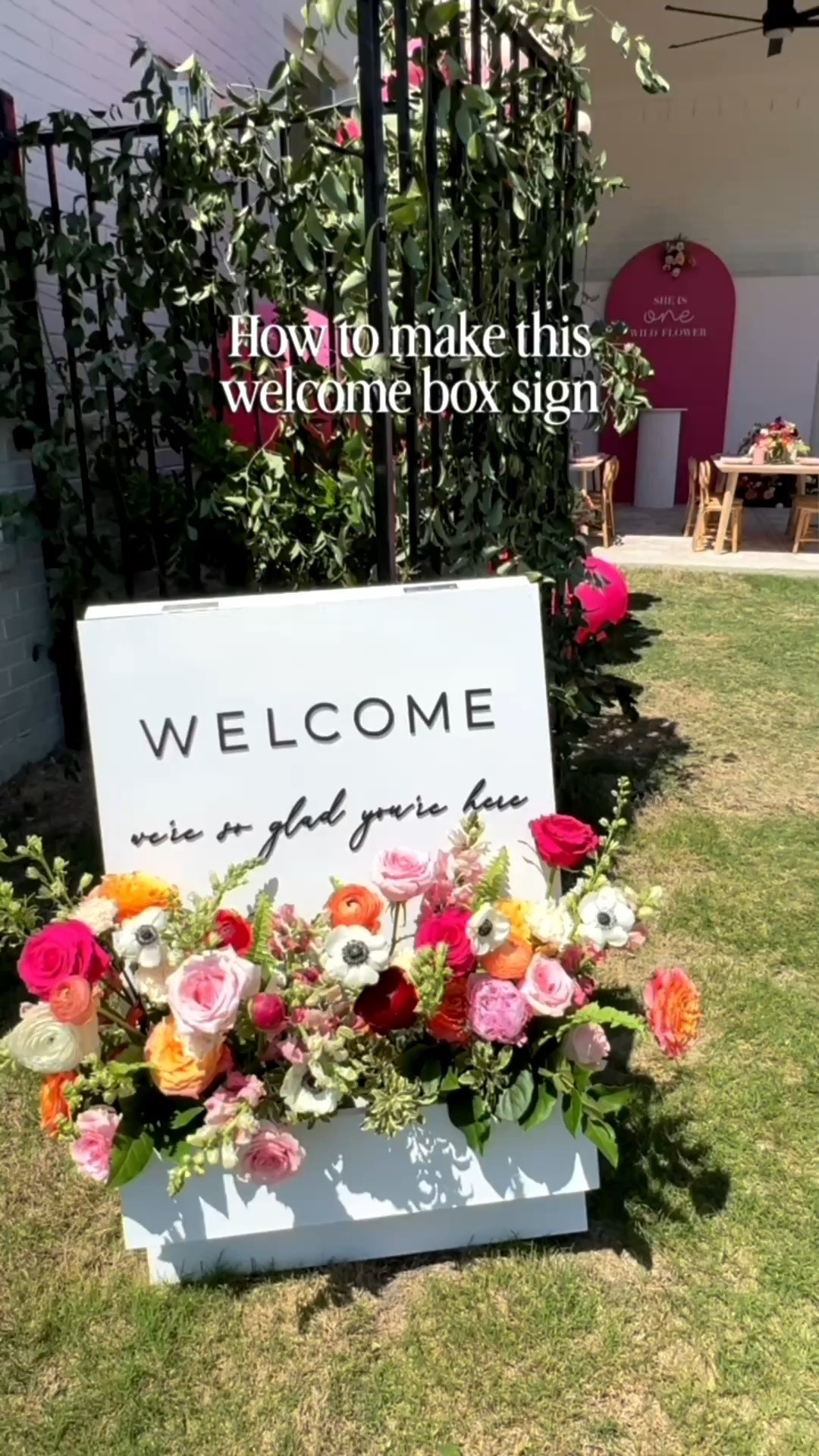 How to make this welcome box sign that we have used for so many events and parties! Linking the tutorial, items we used, and more

#LTKHome #LTKWedding