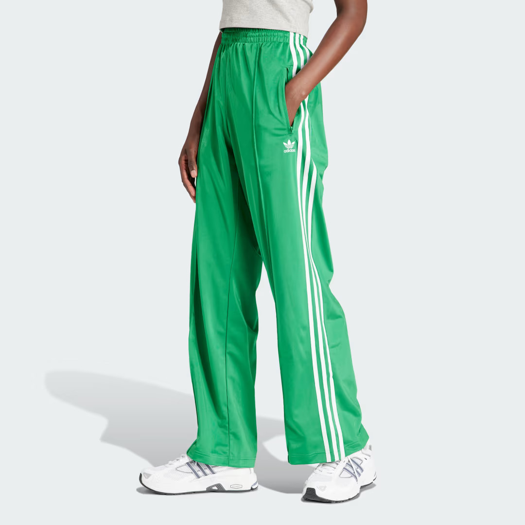 adidas Adicolor Firebird Loose Track Pants Green L Womens | adidas (US)