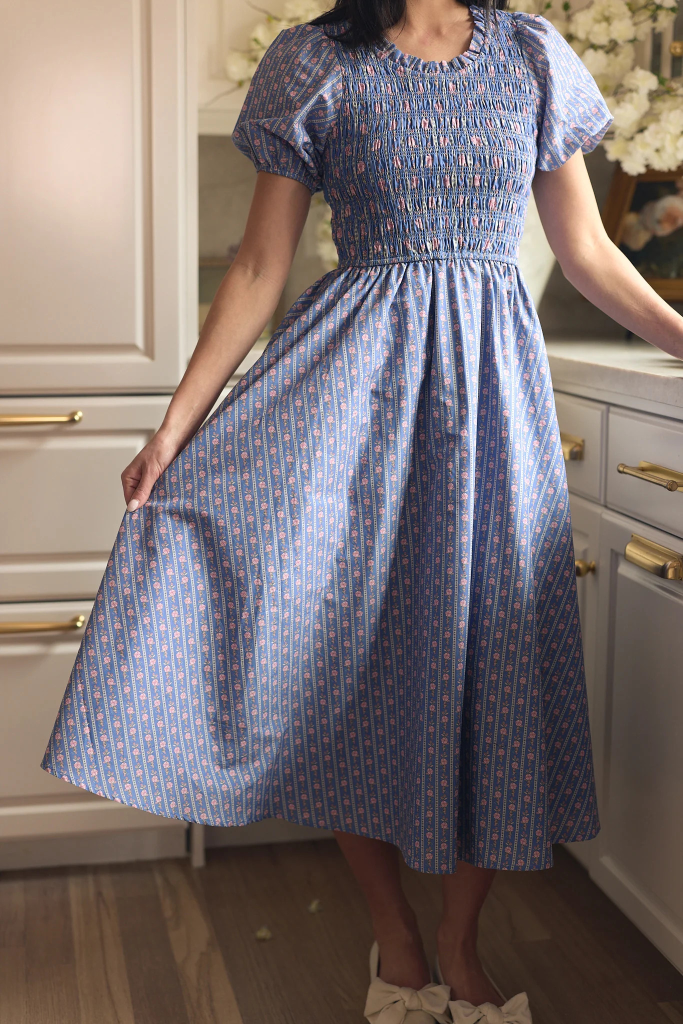 Mariah Dress in Linear Print | Ivy City Co