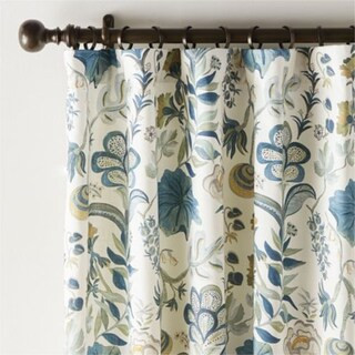 Isadore Floral Drapery Curtain Rod Pocket Panel | Ballard Designs, Inc.