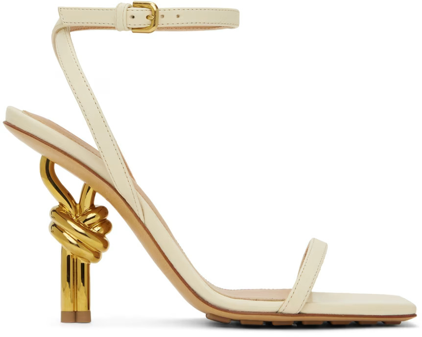 Bottega Veneta - Off-White Knot Sandals | SSENSE