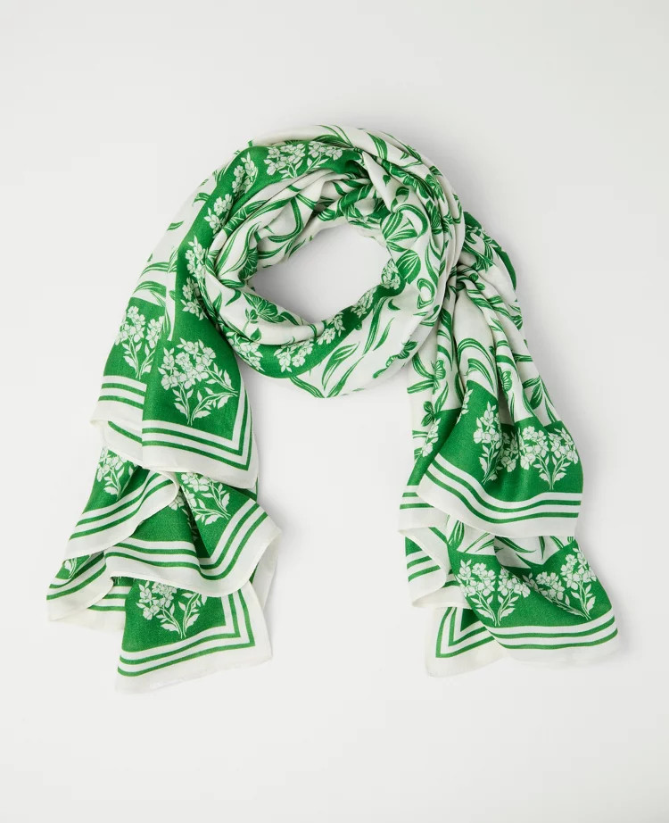 Floral Square Scarf | Ann Taylor