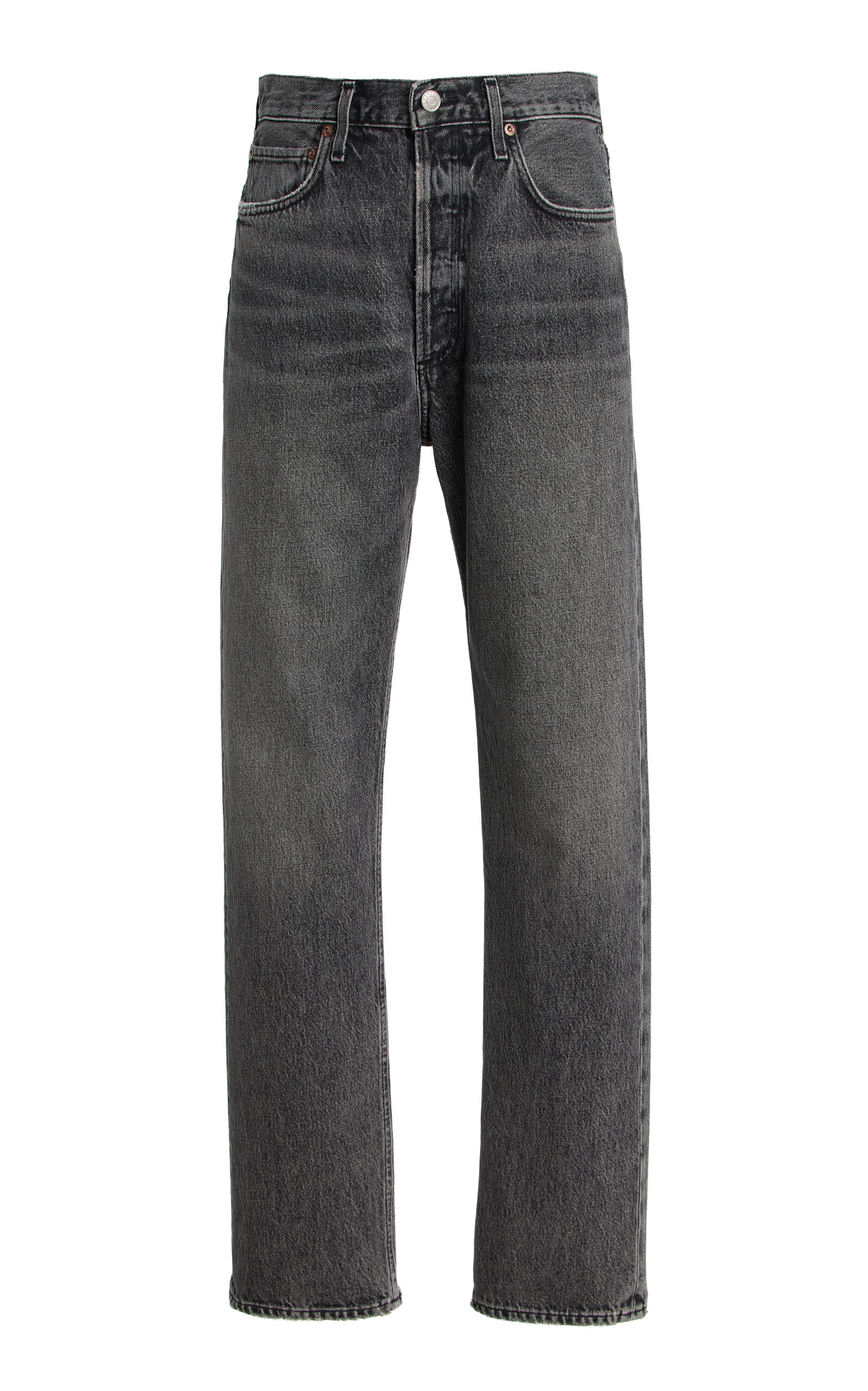 Agolde - 90’s Pinch Waist Long Jeans - Dark Wash - 24 - Moda Operandi | Moda Operandi (Global)