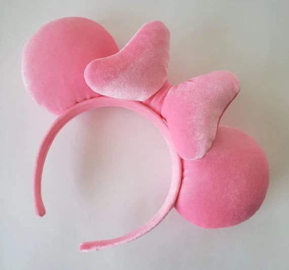 Bubblegum Pink Velvet Mouse Ears  50th Anniversary | Etsy | Etsy (US)
