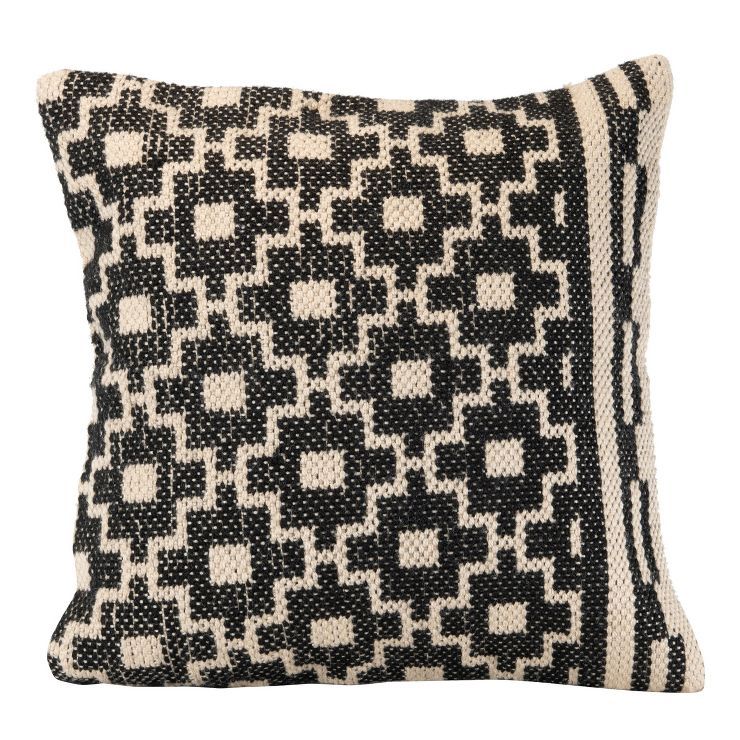 Southwest Pattern Hand Woven 18x18" Outdoor Decorative Throw Pillow  - Foreside Home & Garden | Target