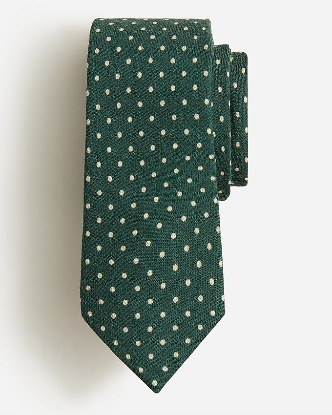 Wool tie in dot | J.Crew US