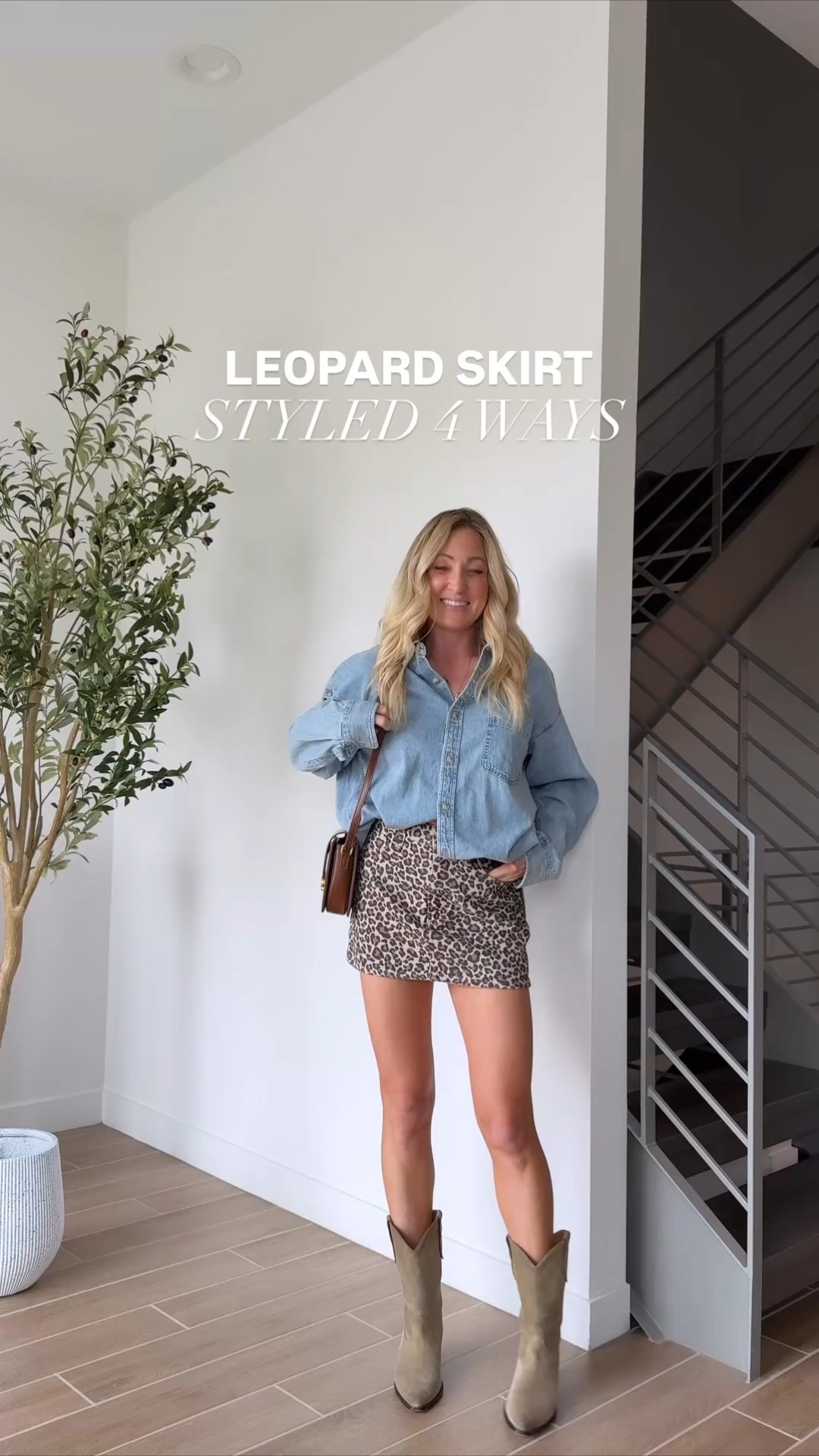 Leopard skirt styled four ways for fall!! Skort runs tts !

#LTKFindsUnder50 #LTKStyleTip #LTKSeasonal