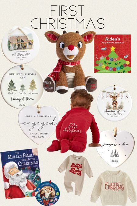 First Christmas 
Gift guide 

Family of Three Christmas Ornament / Our First Christmas Together - New Couple Gift / Engaged Christmas Ornament / Christmas Gift for Family | Baby Gift | Baby's 1st Christmas| Gift from Santa | Personalized Children's Book, Night Before Christmas / Personalized Birth Stats Christmas Ornament, Baby Ornament First Christmas / Infant Baby Boy Girl Oversized Knit Sweater Chunky Long Sleeve Pullover / Santa Baby FYBITBO Infant Baby Boy Girl Clothing Love Long Sleeve Jumpsuit Romper Onesie Newborn / Pottery Barn Kids My First Christmas Organic Nursery Pajama / My Very Merry Christmas Personalized Book

#christmas #holiday #giftguide #gabrielapolacek #ornamentts

#LTKHoliday #LTKGiftGuide #LTKSeasonal