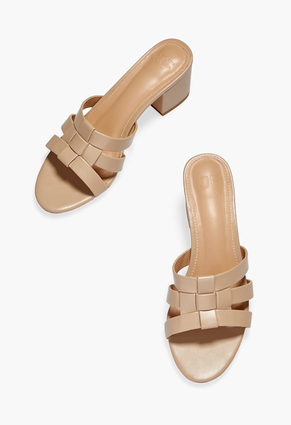 Sophia Strappy Heeled Mule Sandal | JustFab