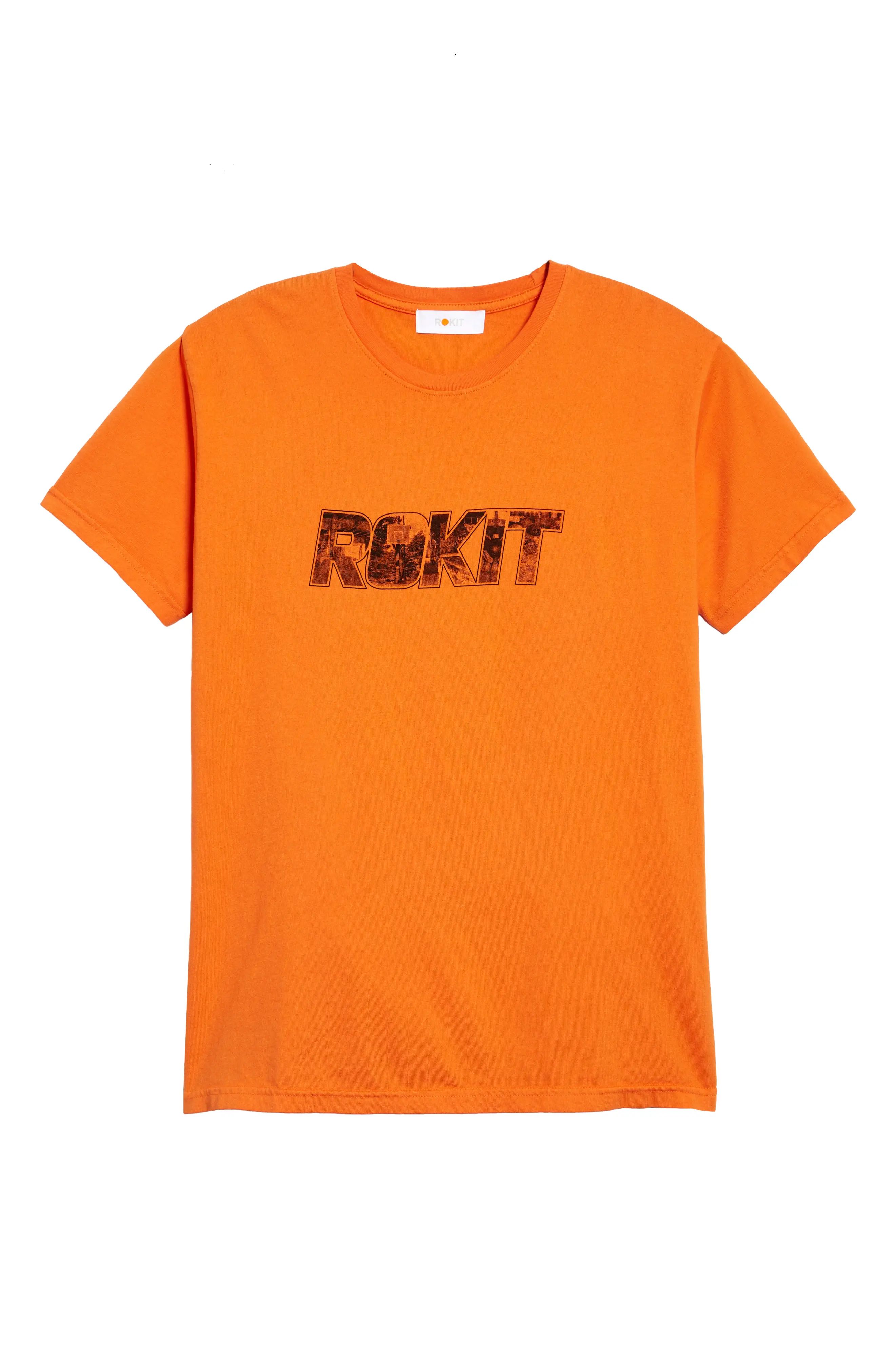 Men's Rokit Montage Graphic Tee, Size Medium - Orange | Nordstrom
