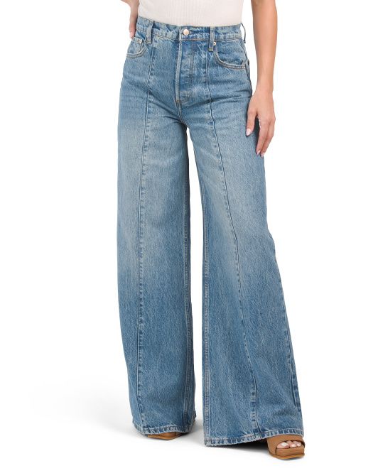 High Rise Seamed Wide Leg Jeans | TJ Maxx