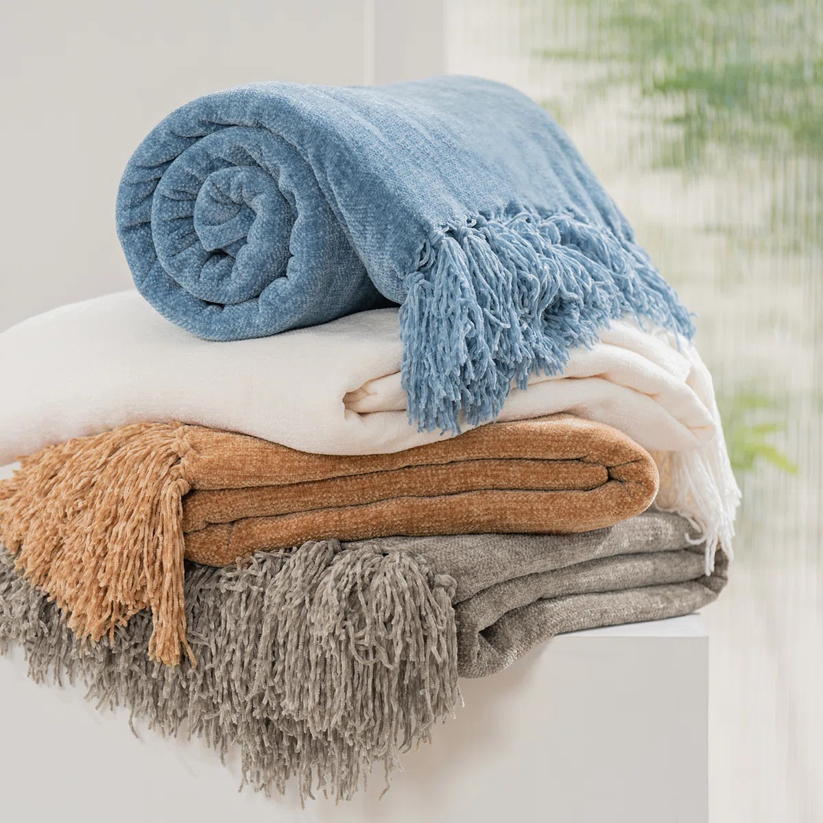 Soft Chenille Throw Blanket | Joss & Main