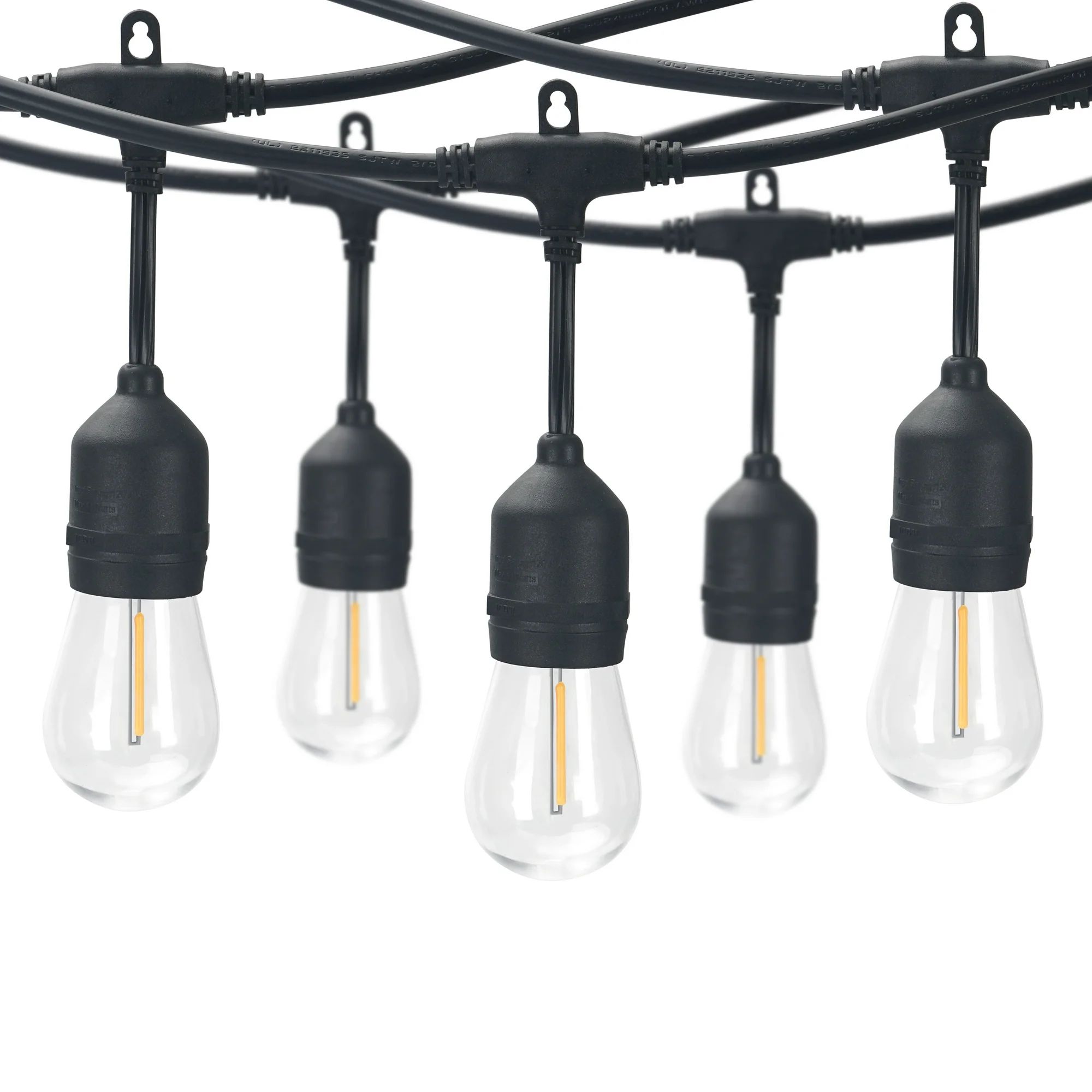 Better Homes & Gardens 48-Foot 24-Count Shatterproof Bulb Outdoor Commercial String Light, with B... | Walmart (US)