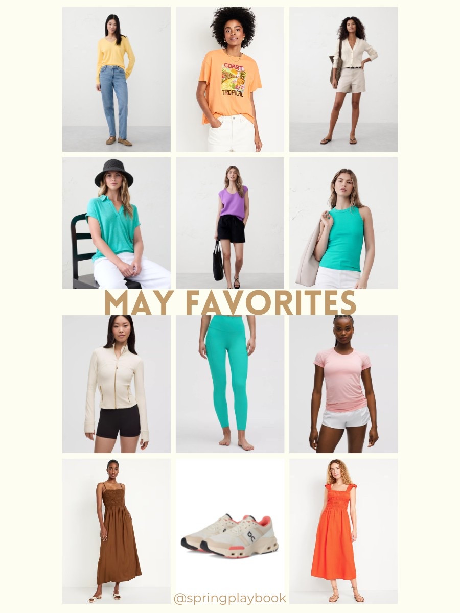 Your favorite’s from May!
Banana Republic Factory was by far the most loved, and rightfully so. They are killing it with the bright colors, fantastic quality, and low prices. Plus the best Spring Cream ever! Lululemon brought back the Light Ivory Define jacket with the gold zipper. Old Navy has a great selection of summer dresses that yall are loving!

#createdcolorful #createdcolorfulspring #hocspring #tcispring #pcaspring #lightspring #warmspring #truespring #brightspring #clearspring #paintboxspring #bluespring

#LTKSaleAlert #LTKSummerEdit #LTKFindsUnder100