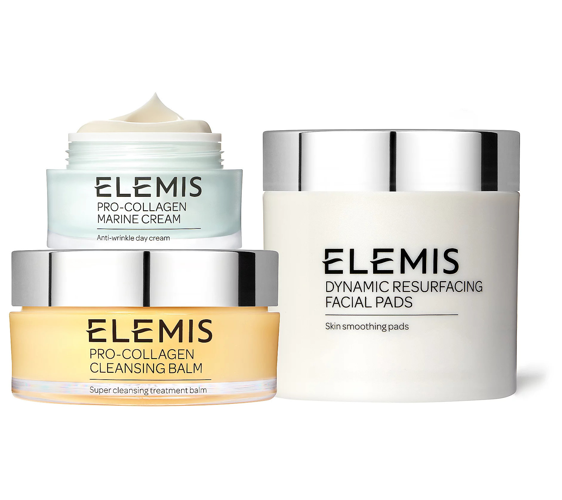 ELEMIS Anti-Aging Set: Marine Cream,Facial Pads &Cleansing Balm | QVC