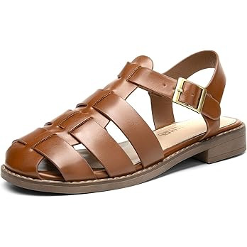 DREAM PAIRS Womens Fisherman Gladiator Braided Flat Sandal Cute Woven Strappy Closed Toe Shoes fo... | Amazon (US)
