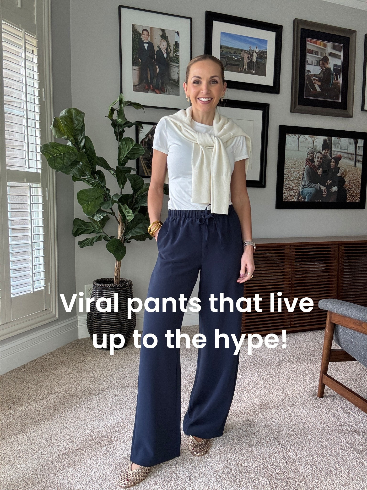 These viral pants are fantastic and live up to the hype. I’m in a small tall.
