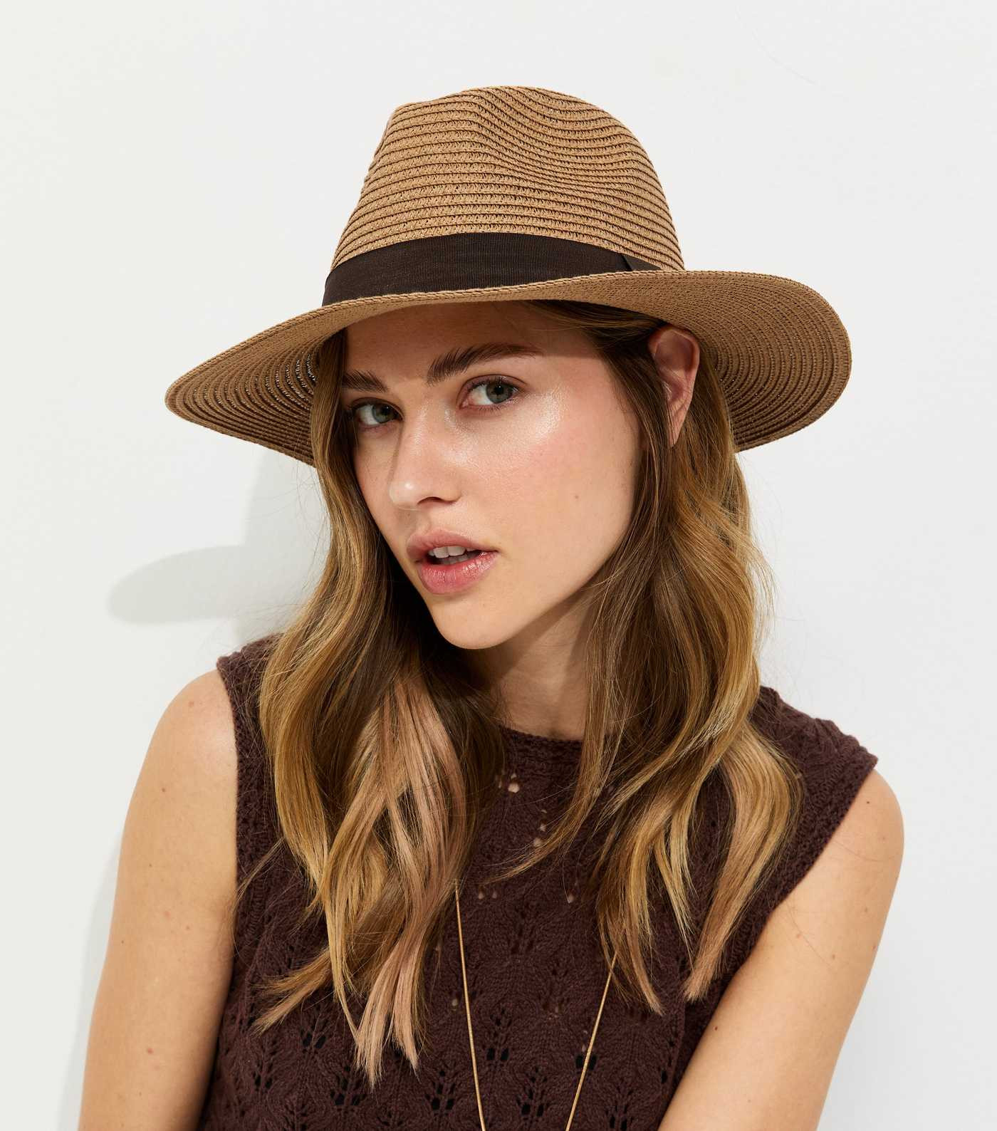 Tan Straw Fedora Hat | New Look | New Look (UK)