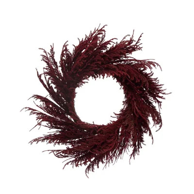 Pampas Grass 28" Wreath | Wayfair North America