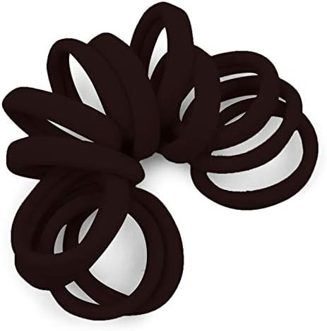 Cyndibands Gentle Hold Soft and Stretchy 1.5 Inch Seamless Elastic Nylon Fabric No-Metal Ponytail... | Amazon (US)