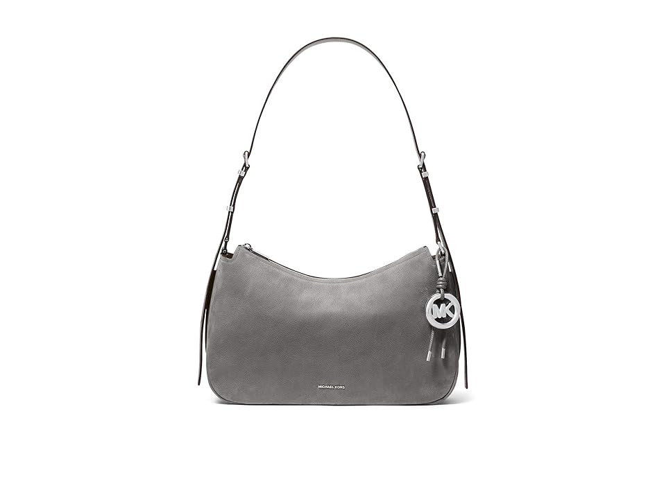 MICHAEL Michael Kors Nolita Medium Top Zip Convertible Shoulder Women's Handbags Storm, Canvas/Polyurethane | Zappos