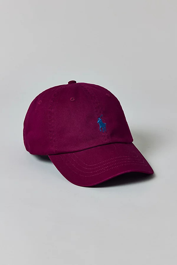 Polo Ralph Lauren Sport Chino Baseball Hat in Wine, Men's at Urban Outfitters | Urban Outfitters (US and RoW)