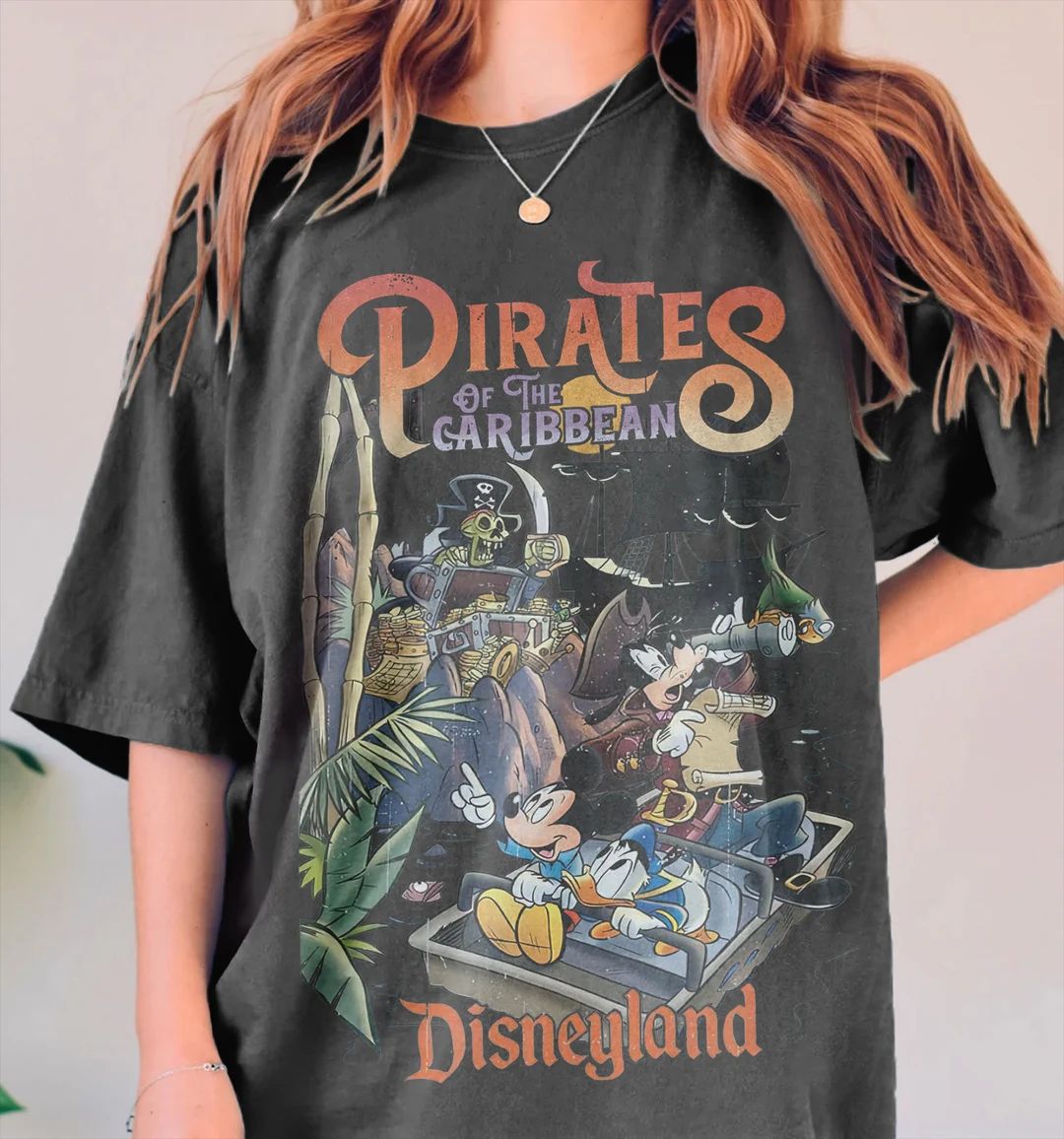 Vintage Pirates Of The Caribbean Shirt Sweatshirt Hoodie, Mickey and Friends, Disneyland Shirt, D... | Etsy (US)