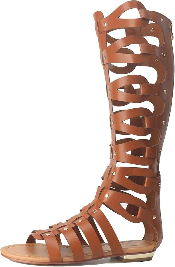 Hanfike Knee High Sandals for Women Gladiator Cut Out Summer Roman Boots | Amazon (US)