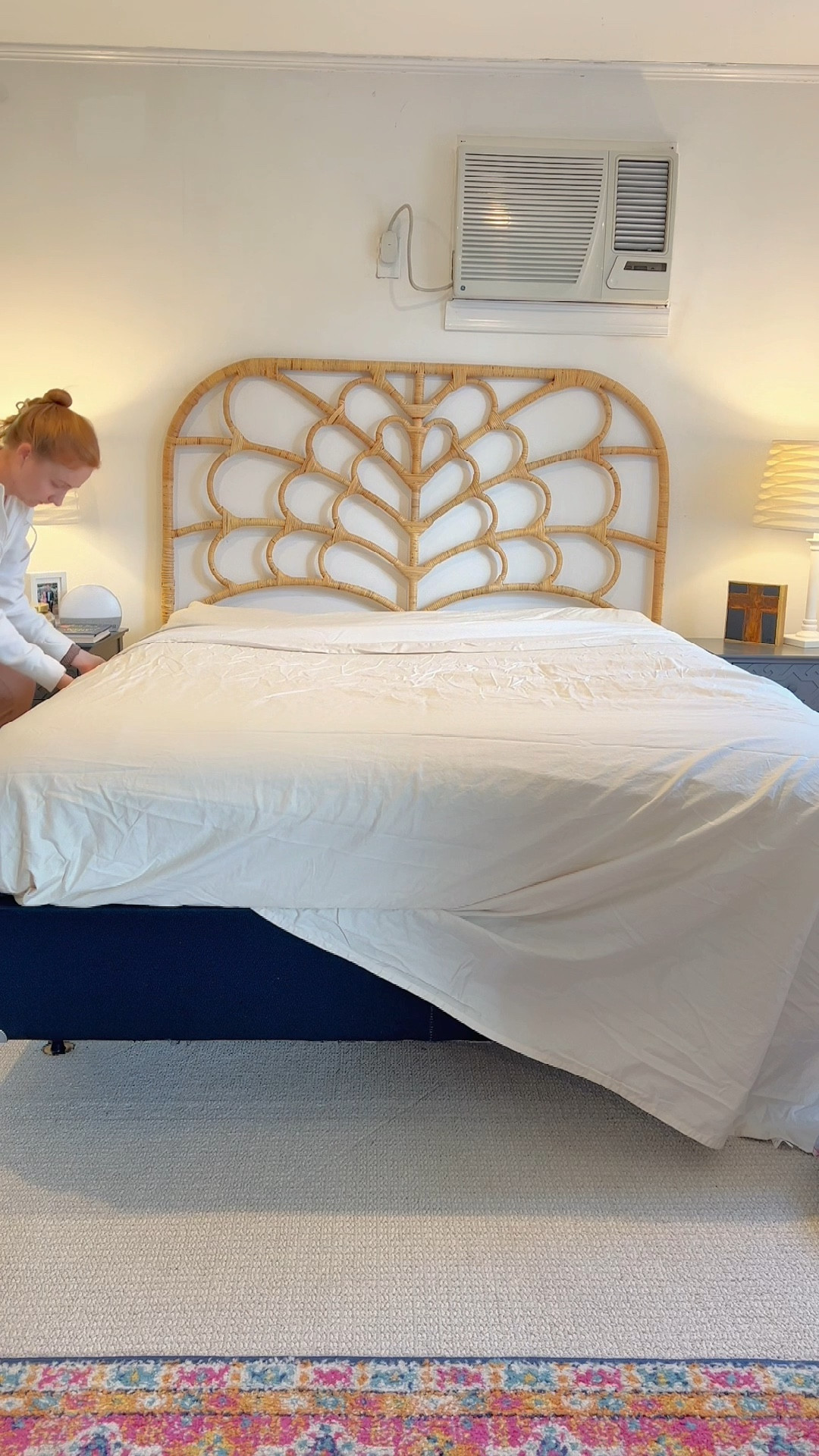 Anthropologie & brooklinen layered bedding with my favorite rattan headboard!

#LTKhome